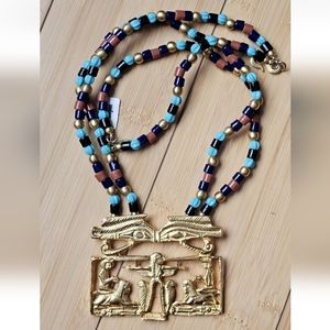 Vintage Kenneth Jay Lane Egyptian Necklace